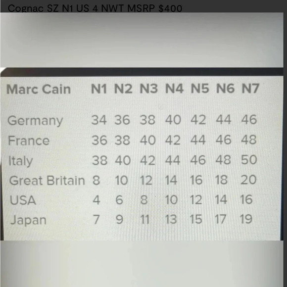 Marc Cain Skinny Fit Faux Leather Pants Designer Cognac Tan SZ N 3 US 8 NWT $400 - Picture 9 of 9